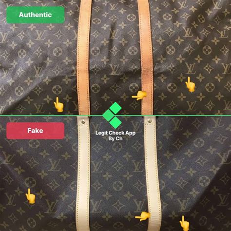 fake louis vuitton duffle bag vs real|how to check if louis vuitton is real.